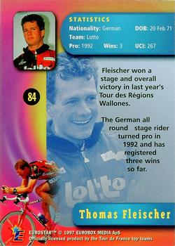 1997 Eurostar Tour de France #84 Thomas Fleischer Back